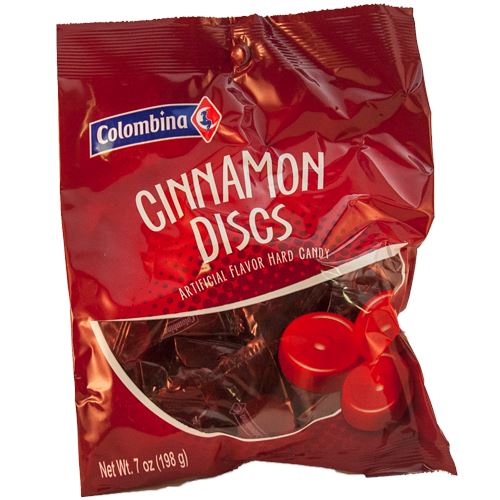 Colombina Cinnamon Discs 198 g Exotic Candy Montreal Quebec Canada Snaxies