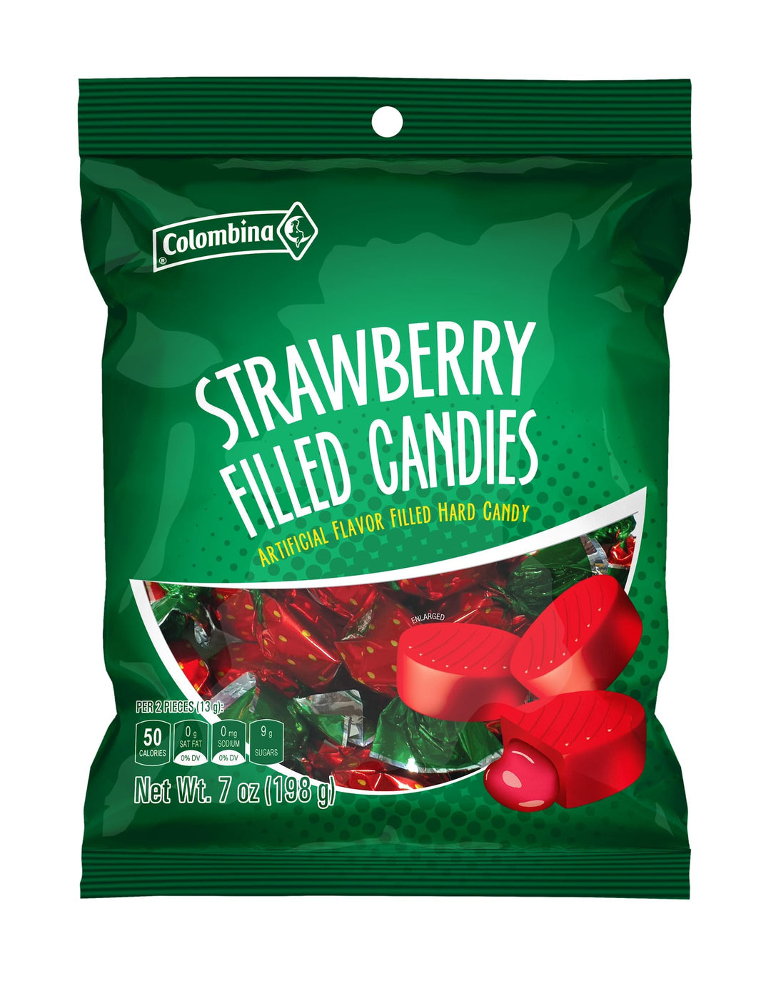 Colombina Strawberry Filled Candies 198 g Exotic Candy Montreal Quebec Canada Snaxies