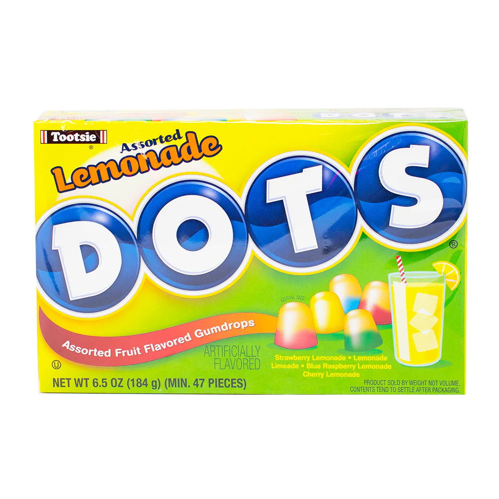 Lemonade Dots Theatre Box 184 g Exotic Snacks Snaxies Montreal Quebec Canada 