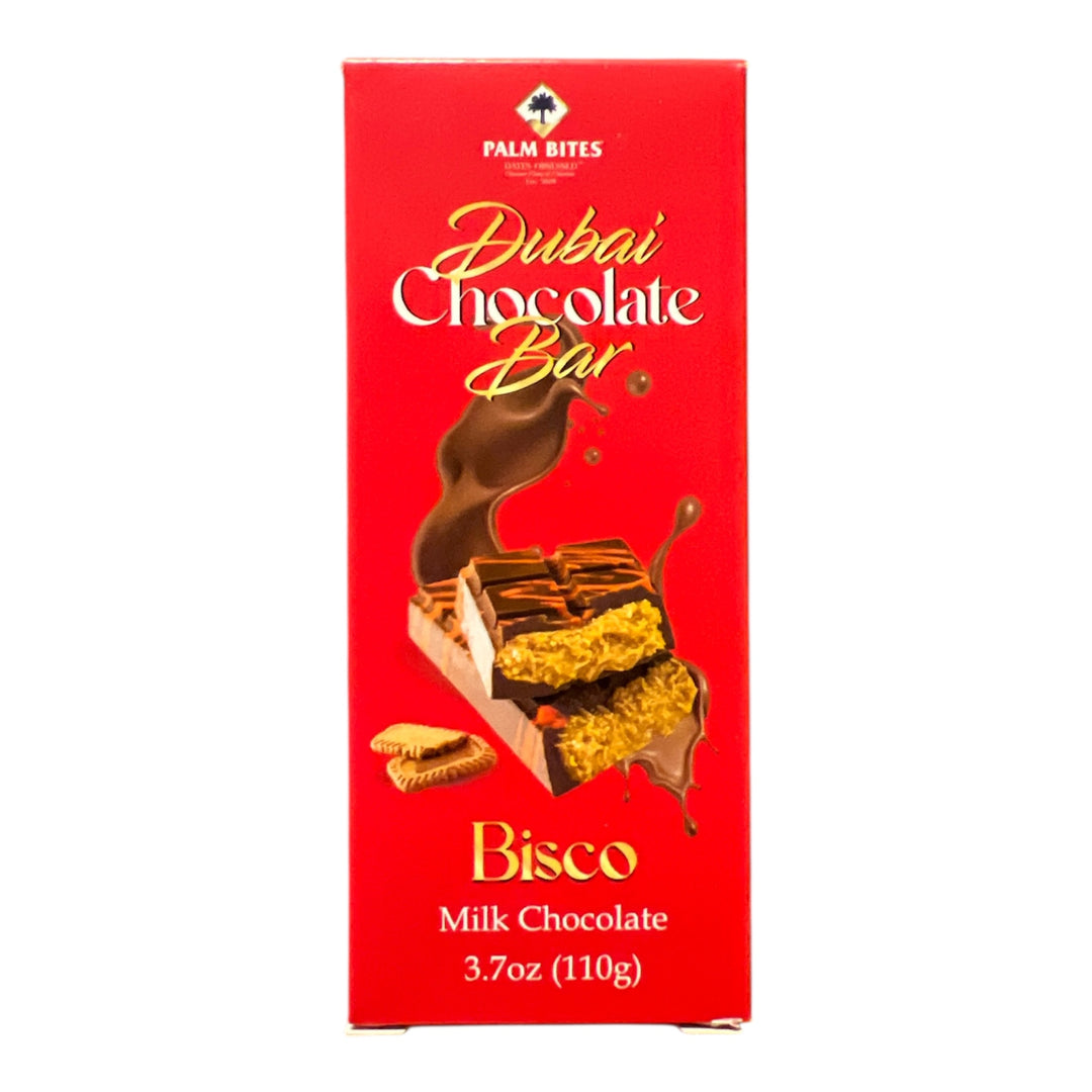 Dubai Knafeh Lotus Milk Chocolate Bar 110 g Snaxies Exotic Snacks Montreal Quebec Canada