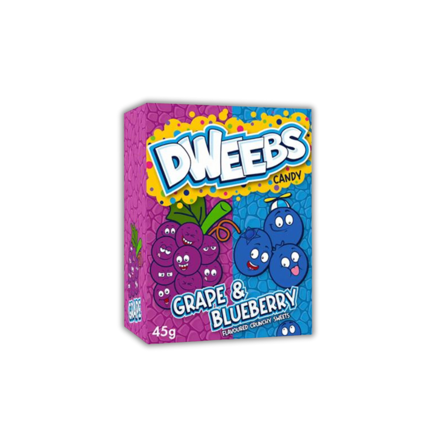 Dweebs Candy Grape & Blueberry 45 g Exotic Candy Montreal Quebec Canada Snaxies