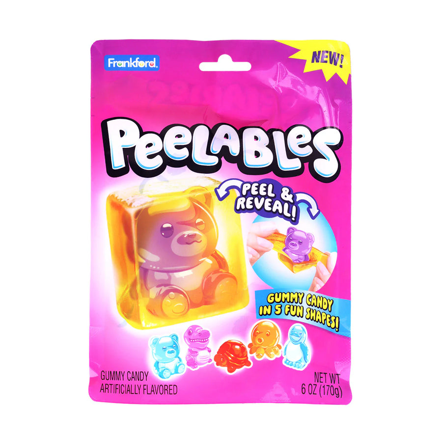 Frankford Peelables Assorted Animals 120 g Exotic Candy Montreal Quebec Canada Snaxies