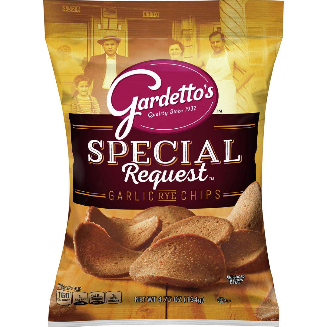 Gardetto's Garlic Rye Chips 134 g Exotic Snacks Snaxies Montreal  Quebec Canada