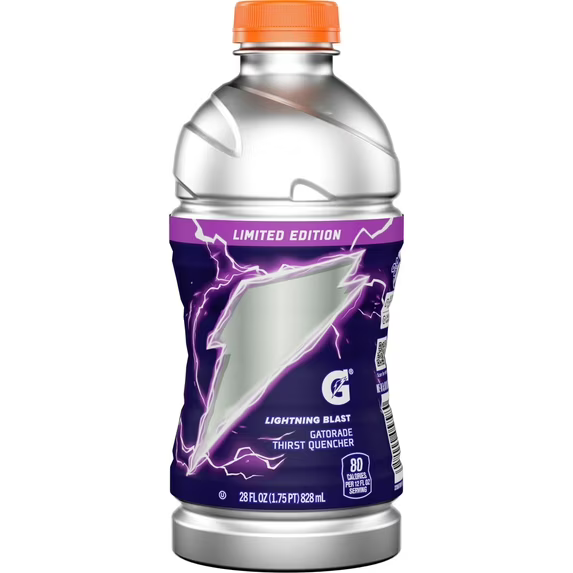 Gatorade Lightning Blast 828 mL Imported Exotic Drinks Montreal Quebec Canada Snaxies