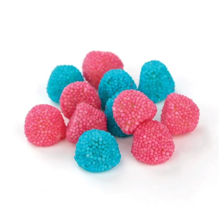 Gustaf's Bulk Blue & Pink Gummi Berries 1 kg Bulk Candy Wholesale Prices Montreal Quebec Canada Snaxies