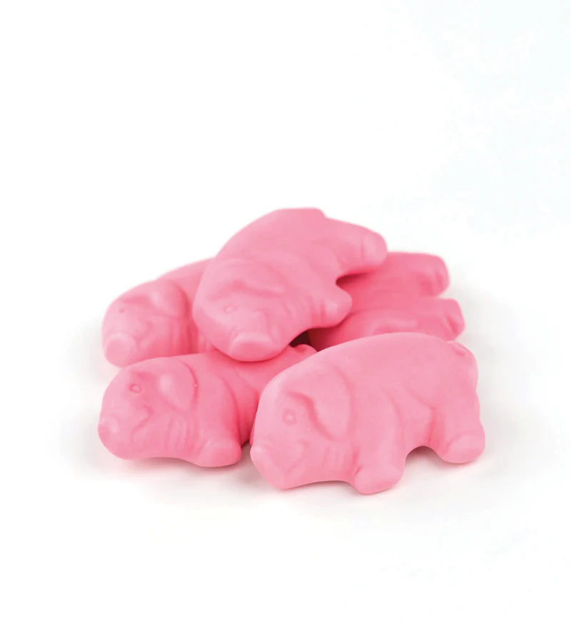 Gustaf's Bulk Gummi Pink Pigs 1 kg Bulk Candy Wholesale Prices Montreal Quebec Canada Snaxies