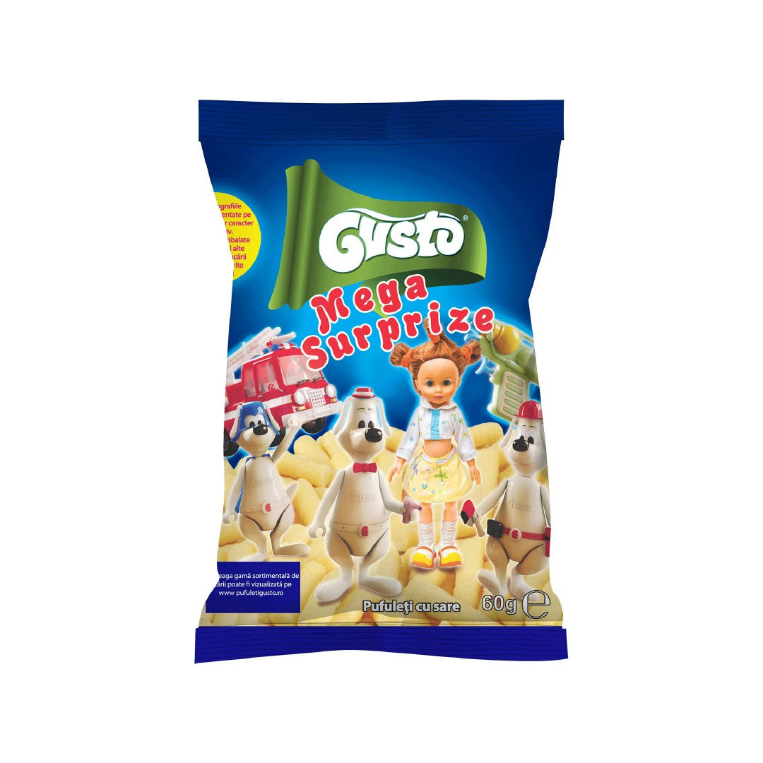 Gusto Mega Surprises 60 g Snaxies Exotic Snacks Montreal Quebec Canada