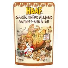 HBAF Garlic Bread Almond 120 g Exotic Snack Snaxies Montreal Quebec Canada