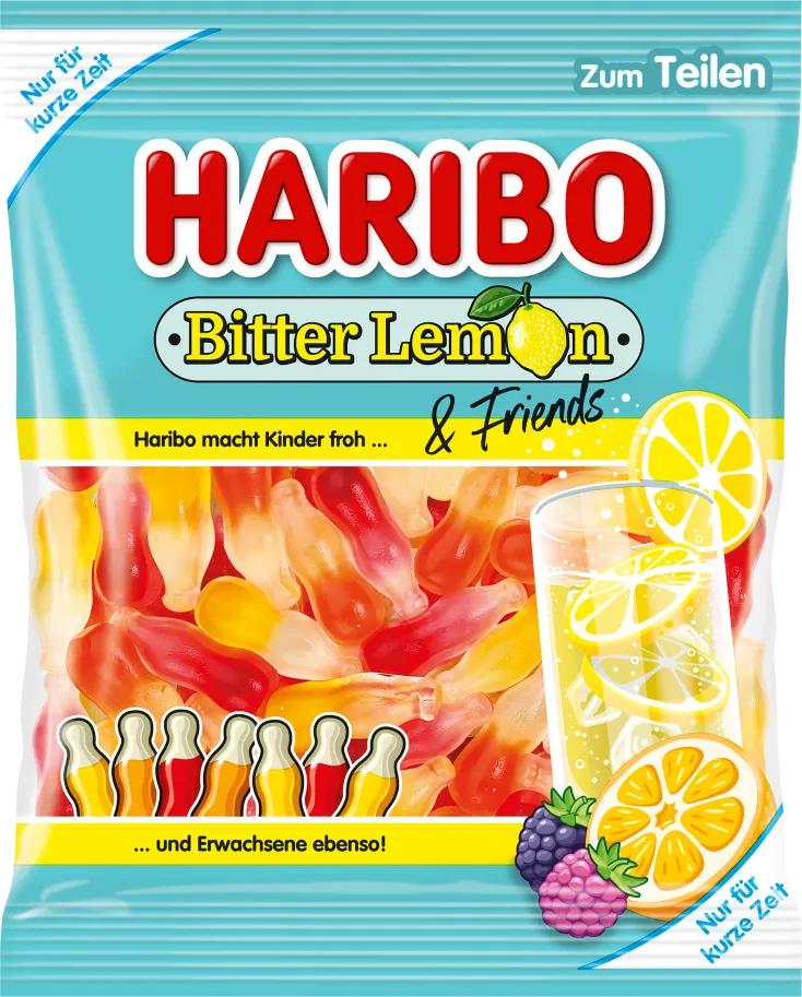 Haribo Bitter Lemon & Friends 160 g Imported Exotic Candy Montreal Quebec Canada Snaxies