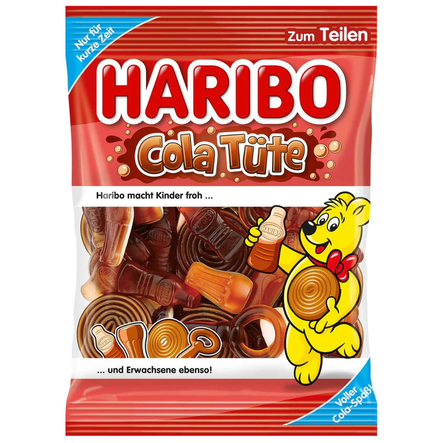 Haribo Cola Tüte (Bag) 175 g Imported Exotic Candy Montreal Quebec Canada Snaxies