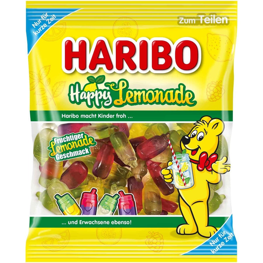 Haribo Happy Lemonade 175 g Imported Exotic Candy Montreal Quebec Canada Snaxies