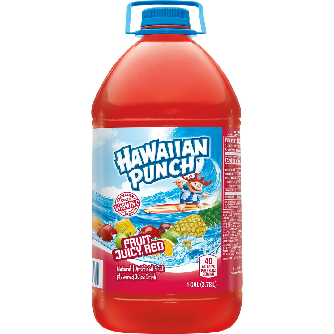 Hawaiian Punch Fruit Juicy Red 3.78 L Exotic Drink Snaxies Montreal Quebec Canada 