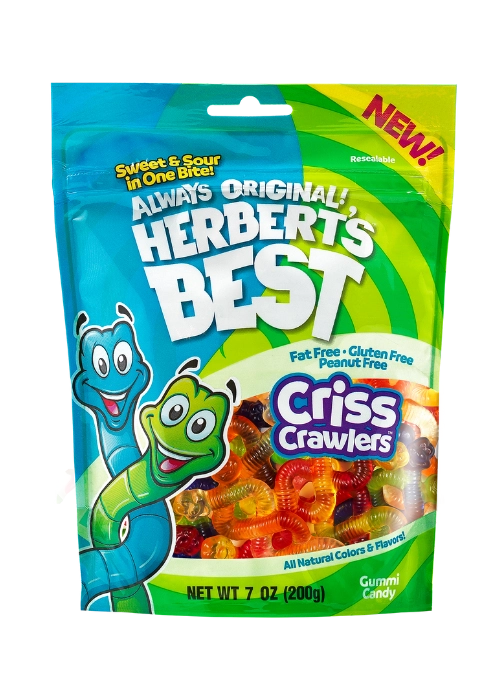 Herbert's Best Criss Crawlers 200 g Exotic Candy Montreal Quebec Canada Snaxies