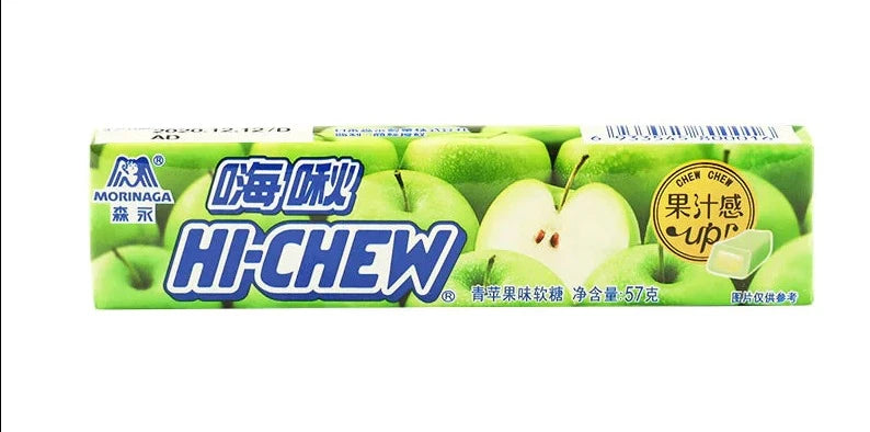 Morinaga Hi-Chew Green Apple Candy 57 g Snaxies Exotic Candy Montreal Quebec Canada