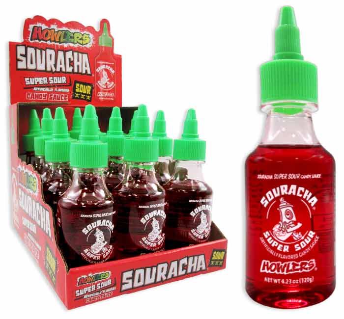 Howlers Souracha Sour Candy Sauce 120 g Exotic Candy Snaxies Montreal Quebec Canada