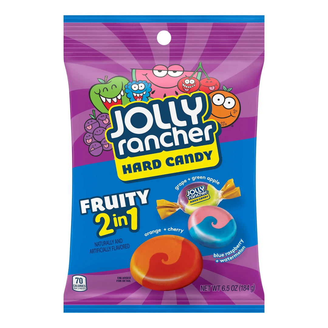 Jolly Rancher Fruity 2-in-1 Hard Candy 184 g Exotic Candy Montreal Quebec Canada Snaxies