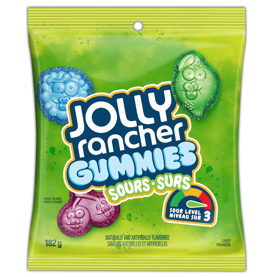 Jolly Rancher Original Gummies Sours Level 3 182 g Snaxies Exotic Candy Montreal Quebec Canada