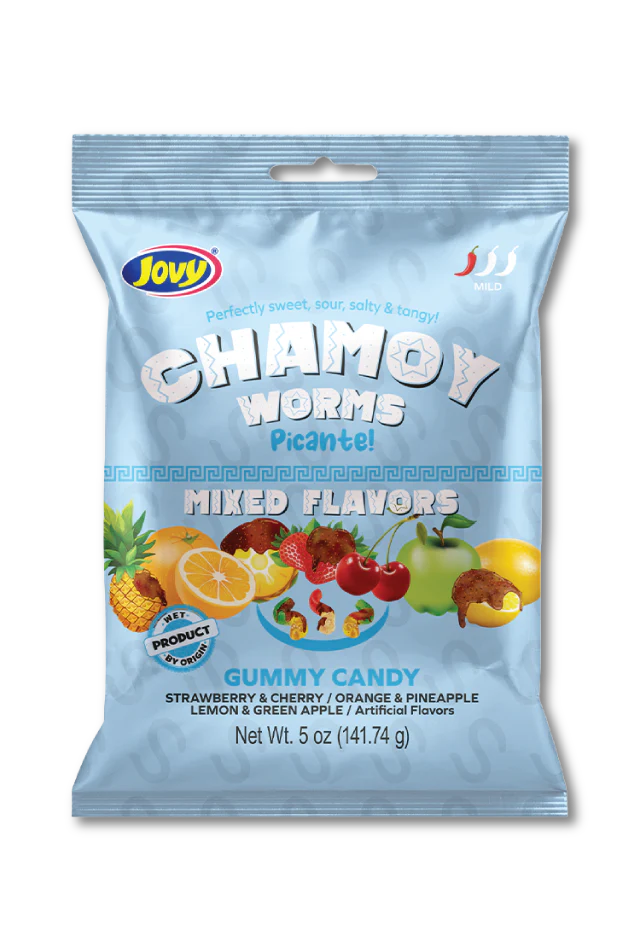 Jovy Chamoy Gummy Worms 142 g Imported Exotic Candy Montreal Quebec Canada Snaxies