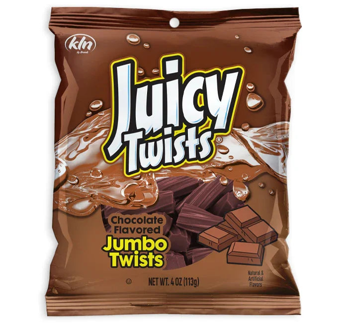 Juicy Twists Chocolate Flavour 113 g Exotic Candy Montreal Quebec Canada Snaxies