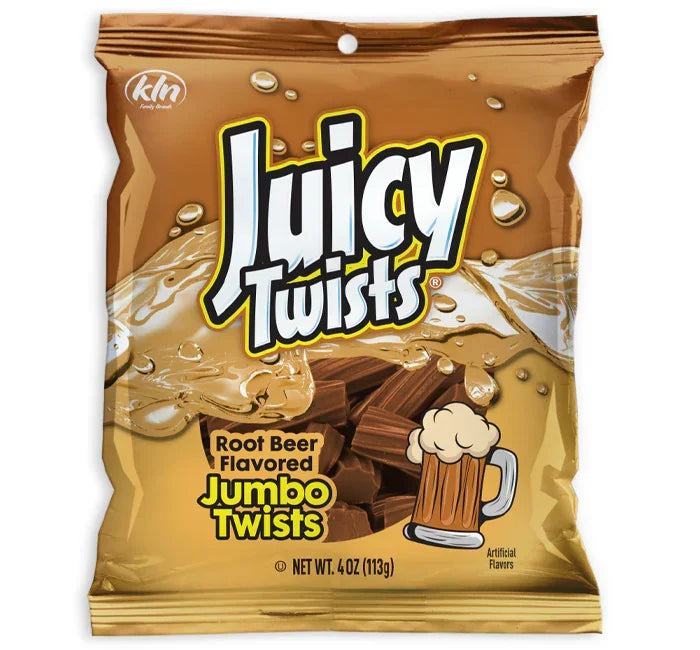 Juicy Twists Root Beer Flavour 113 g Exotic Candy Montreal Quebec Canada Snaxies