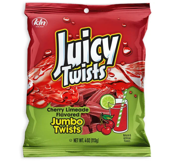 Juicy Twists Cherry Limeade Flavour 113 g Exotic Candy Montreal Quebec Canada Snaxies