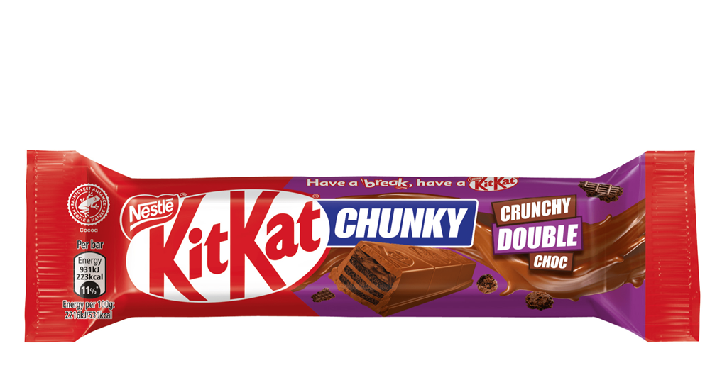 Kit Kat Chunky Double Chocolate 42 g Exotic Snacks Snaxies Montreal Quebec Cananda