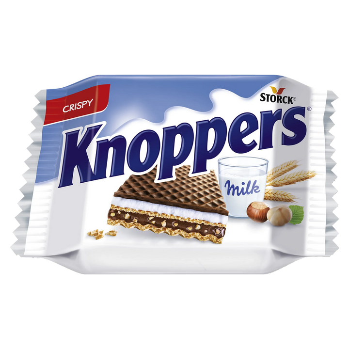 Knoppers Milk & Hazelnut Wafer 25 g Exotic Snacks Montreal Quebec Canada Snaxies