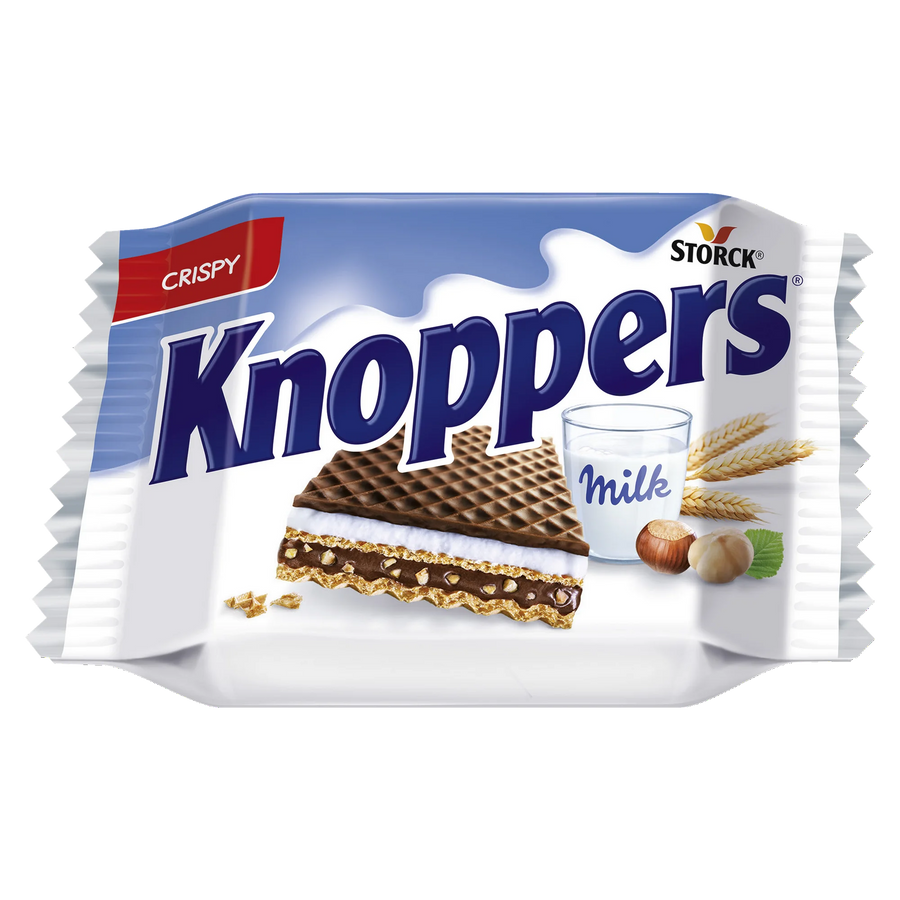 Knoppers Milk & Hazelnut Wafer 25 g Exotic Snacks Montreal Quebec Canada Snaxies