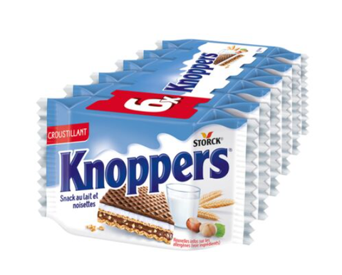 Knoppers Milk & Hazelnut Wafer 25 g (6 Pack) Exotic Snacks Montreal Quebec Canada Snaxies