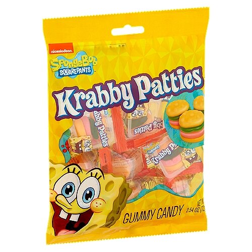 Krabby Patties Gummy Candy 72g Montreal Quebec Canada Snaxies