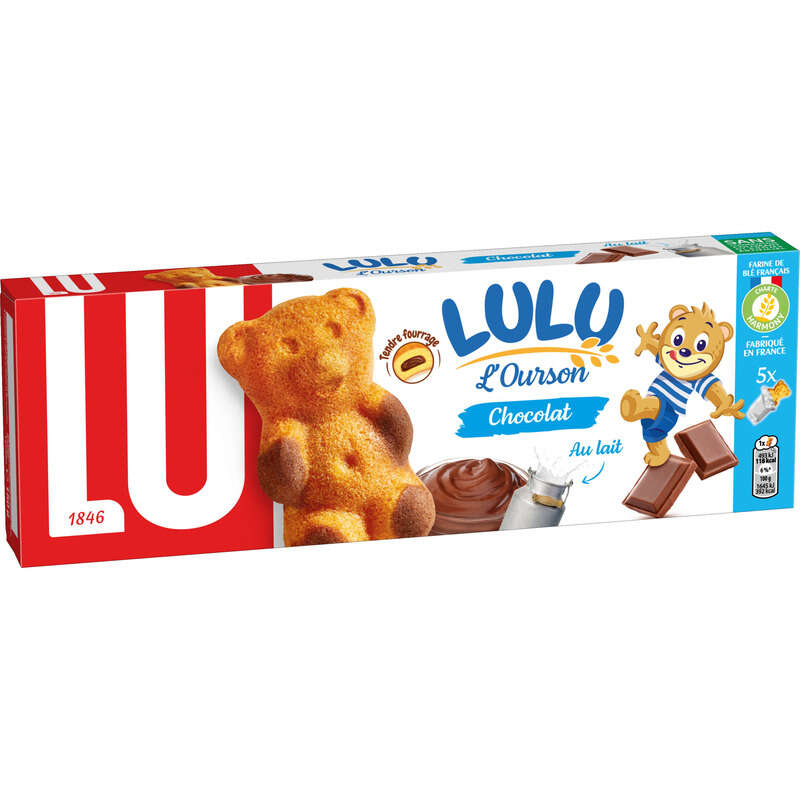LU Lulu L'Ourson Chocolate Cake 150 g Imported Exotic Snacks from France Montreal Quebec Canada Snaxies
