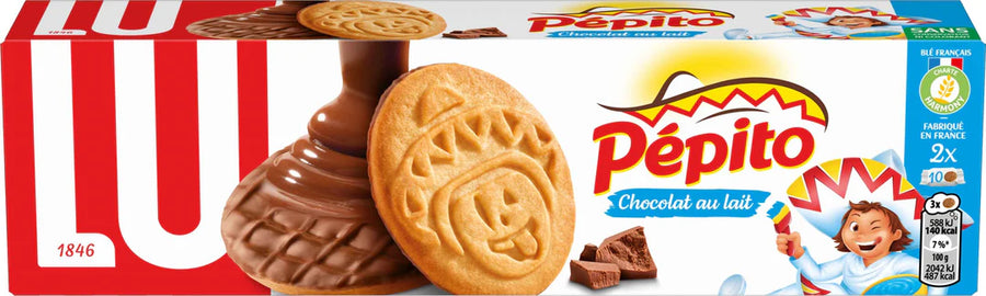 LU Pépito Milk Chocolate Cookies 192 g Imported Exotic Cookies Montreal Quebec Canada Snaxies