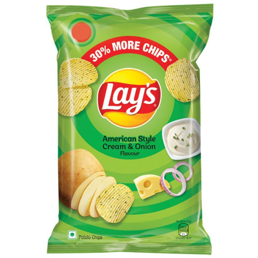 Lay's American Style Cream & Onion 52 g Exotic Snack Snaxies Montreal Quebec Canada