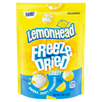 Lemonhead Freeze Dried Candy 113 g Exotic Freeze Dried Candy Montreal Quebec Canada Snaxies