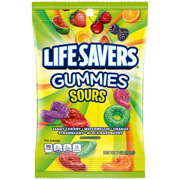 LifeSavers Gummies Sour 198 g Imported Exotic Candy Montreal Quebec Canada Snaxies