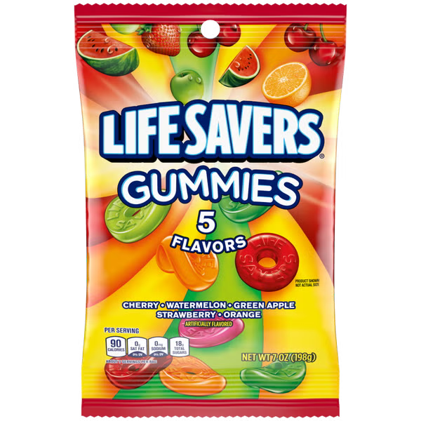 Lifesavers 5 Flavors Gummies 198 g Imported Exotic Candy Montreal Quebec Canada Snaxies