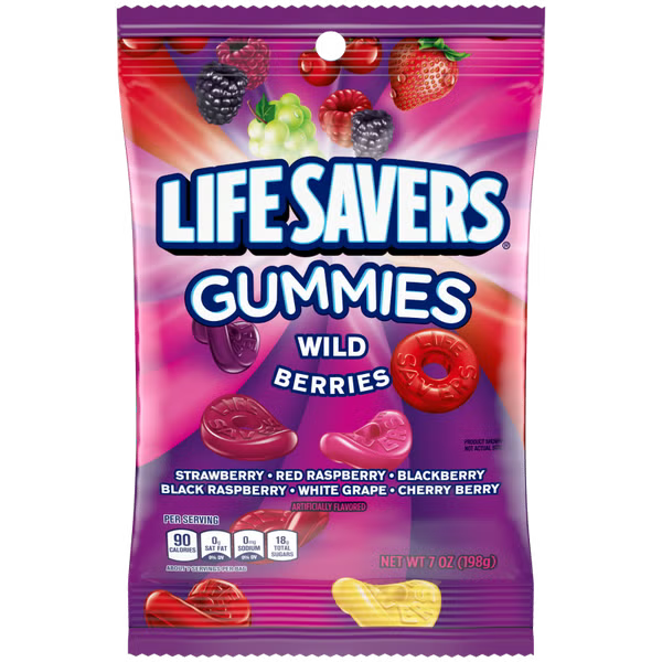 Lifesavers Wild Berries Gummies 198 g Snaxies Exotic Snacks Montreal Quebec Canada