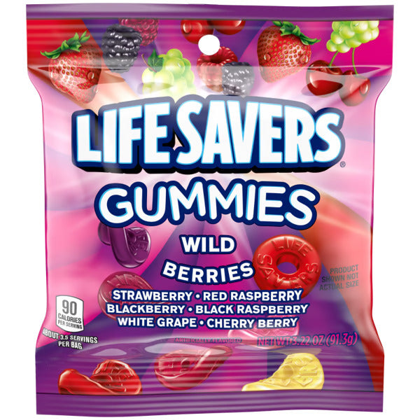 Lifesavers Wild Berries Gummies 91.3 g Exotic Candy Montreal Quebec Canada Snaxies