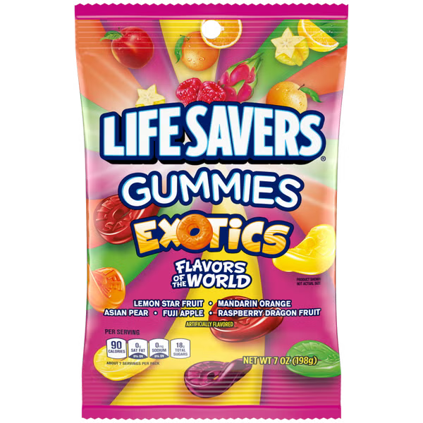 Lifesavers Exotics Gummies 198 g Snaxies Exotic Snacks Montreal Quebec Canada
