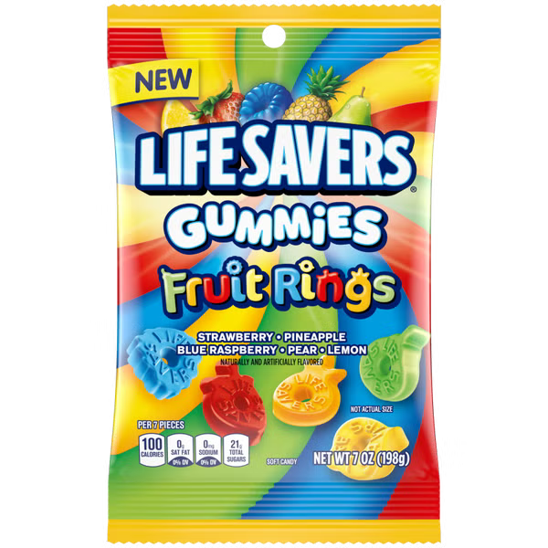 Lifesavers Fruit Rings Gummies 198 g Exotic Candy Montreal Quebec Canada Snaxies