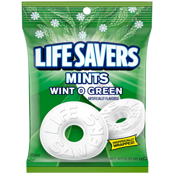 Lifesavers Mints Wint O Green 177 g Exotic Candy Montreal Quebec Canada Snaxies