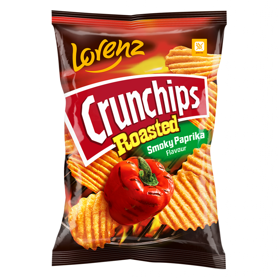 Lorenz Crunchips Roasted Smoky Paprika 120 g Exotic Snacks Snaxies Montreal Quebec Canada 