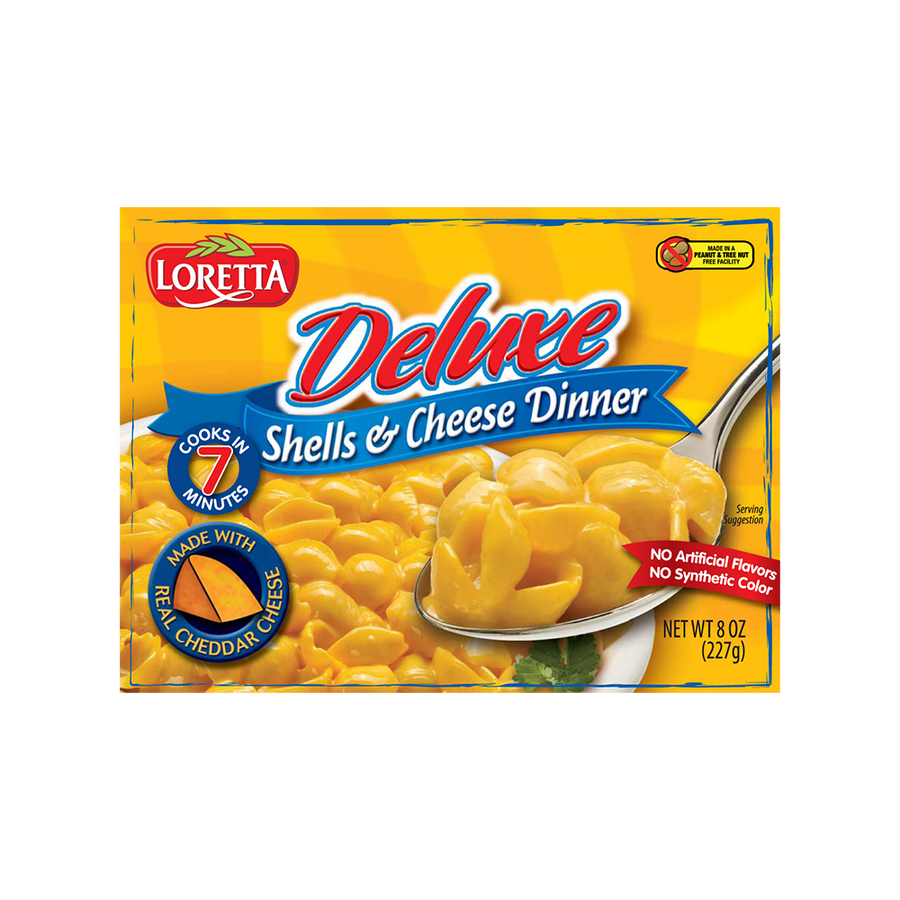 Loretta Deluxe Shells & Cheese Dinner 227 g Exotic Snacks Montreal Quebec Canada Snaxies