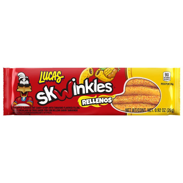 Lucas Skwinkles Rellenos Pina Tamarindo 26 g Exotic Candy Snaxies Montreal Quebec Canada