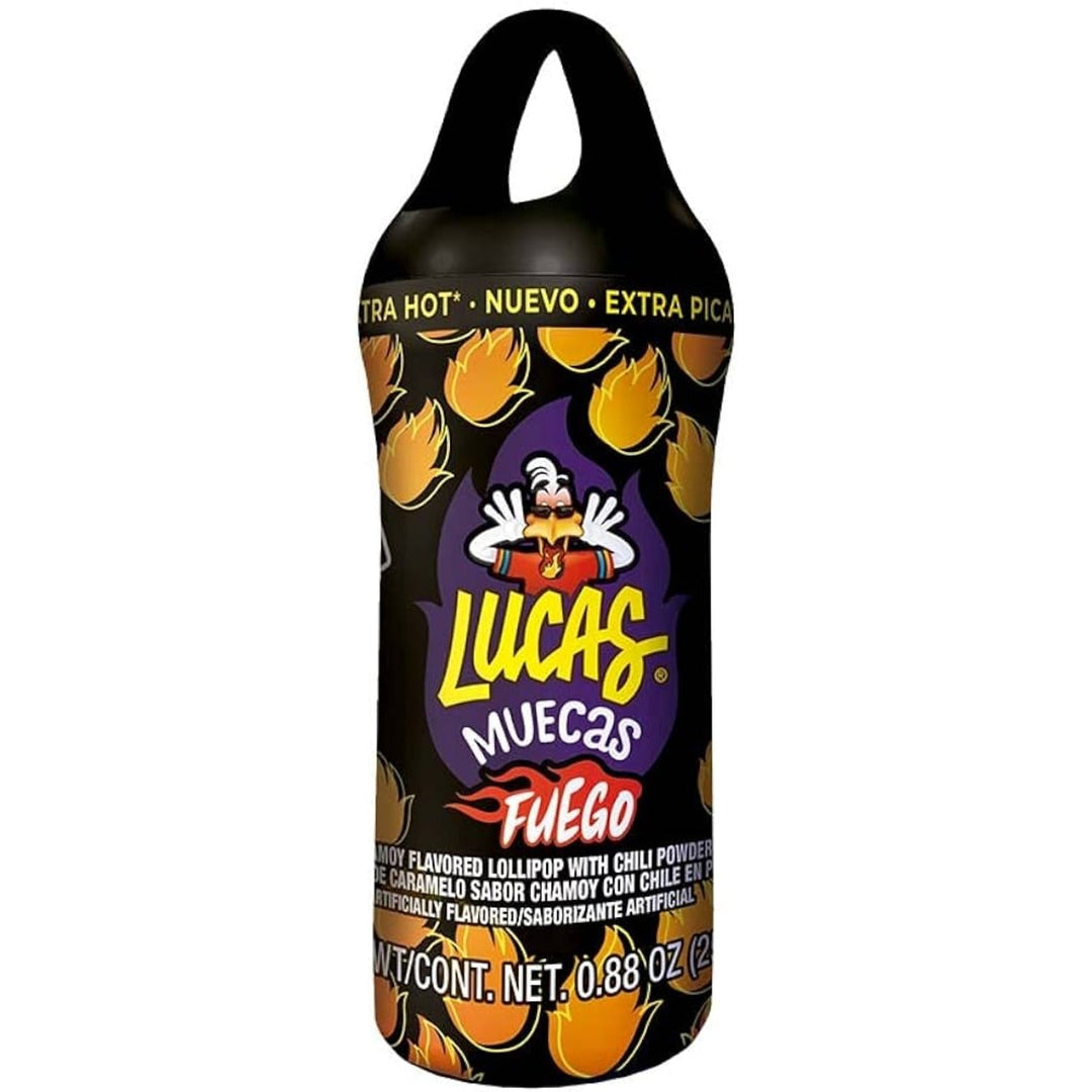 Lucas Muecas Fuego Lollipop with Chili Powder 25 g Snaxies Exotic Candy Montreal Quebec Canada