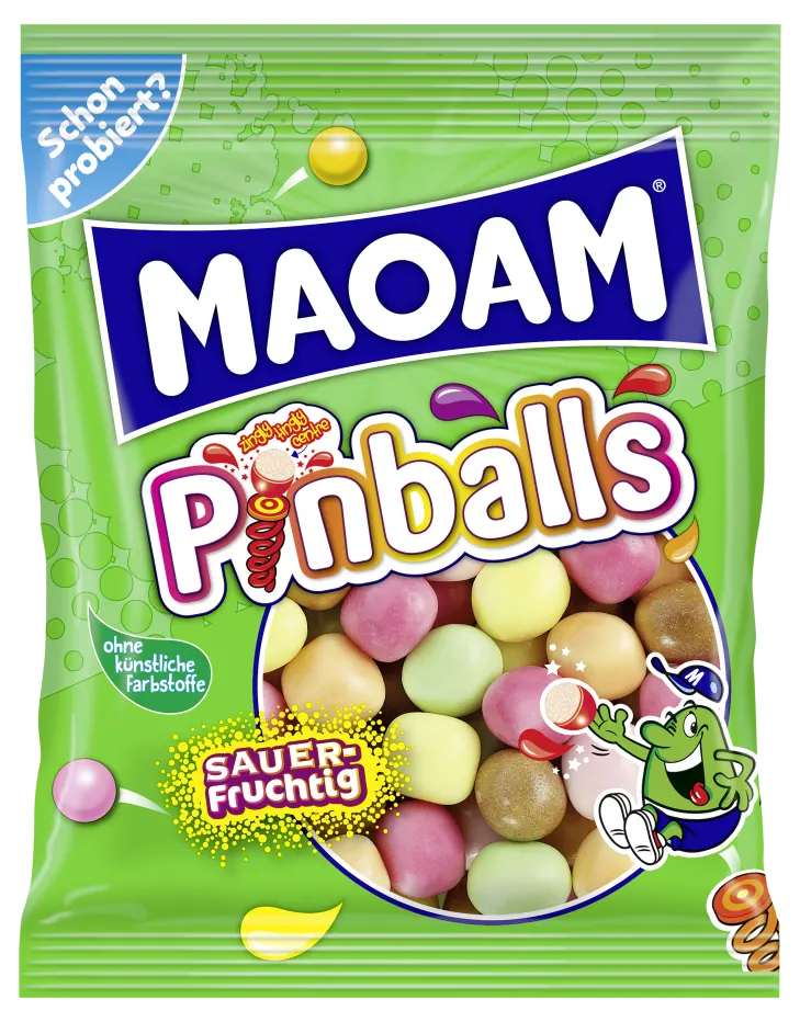 MAOAM Pinballs 200 g Imported Exotic Candy Montreal Quebec Canada Snaxies