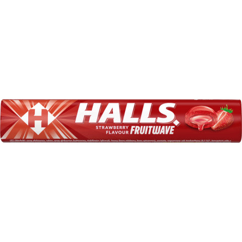 Halls Fruitwave Strawberry 45 g Exotic Candy Snaxies Montreal Canada