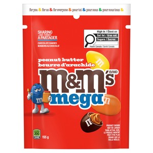 M&M's Mega Peanut Butter 155 g Exotic Snacks Snaxies Quebec Montreal 