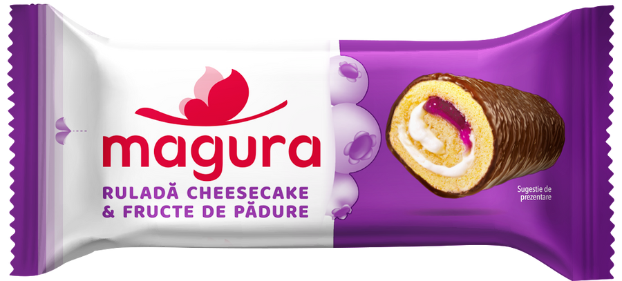 Magura Forest Fruits Cheesecake Roulade 35 g Exotic Snacks Montreal Quebec Canada Snaxies