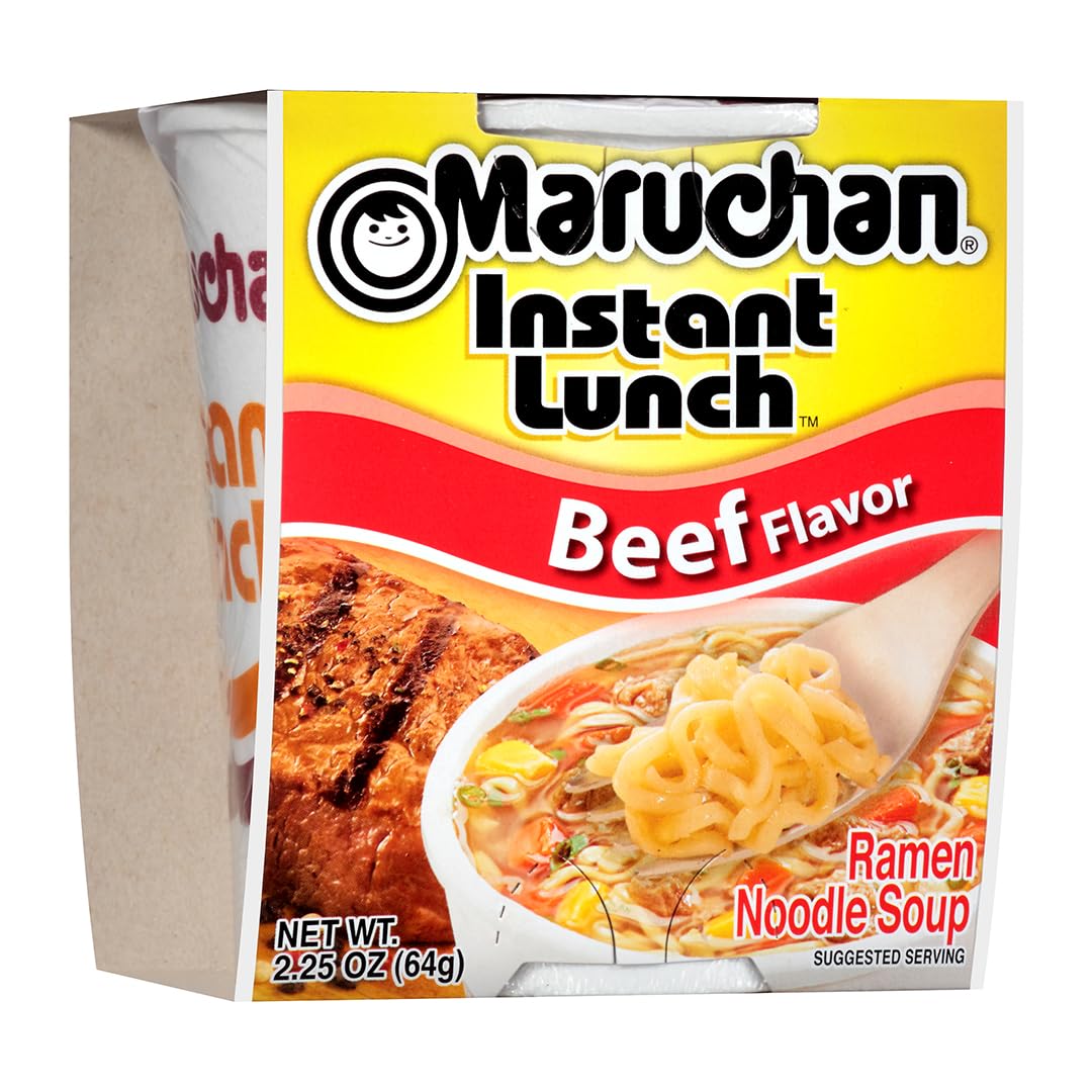 Maruchan Ramen Noodle Soup Cup Beef Flavour 64 g Exotic Snacks Montreal Quebec Canada Snaxies